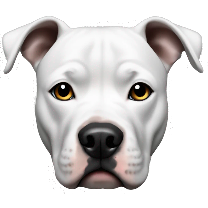 White and black pitbull emoji