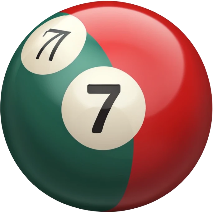billiard ball 7 numner emoji