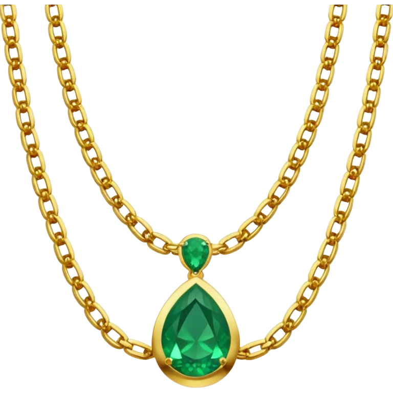emerald necklace emoji