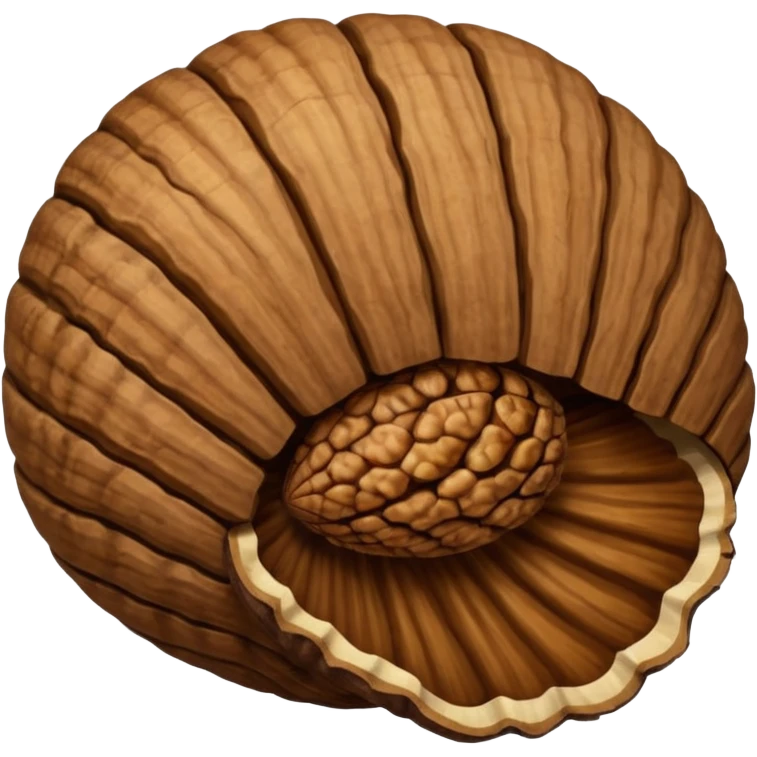 walnut with shall emoji