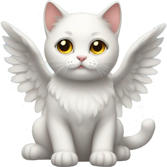 Angel cat  emoji