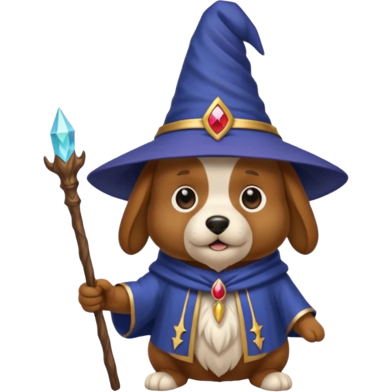 Dog wizard emoji