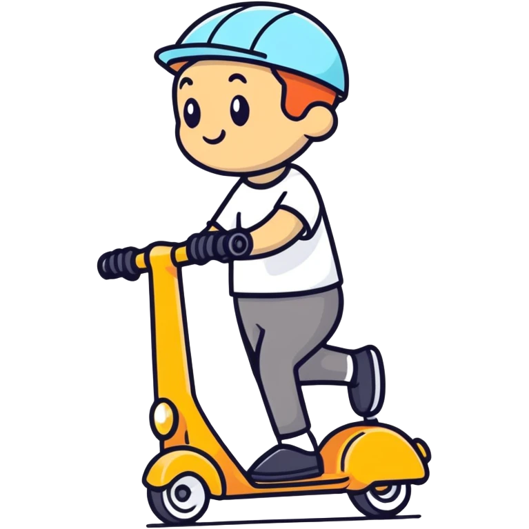 Umpa lumpa on scooter emoji