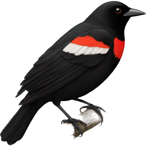 red-winged blackbird emoji