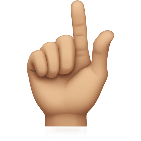 pointing down emoji
