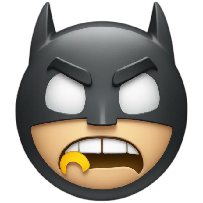 Alarm clock batman emoji
