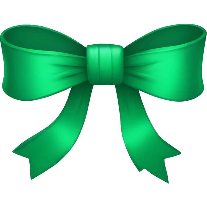 Emerald bow emoji
