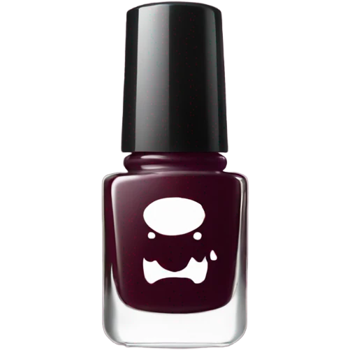 dark Burgundy nail polish bottle emoji