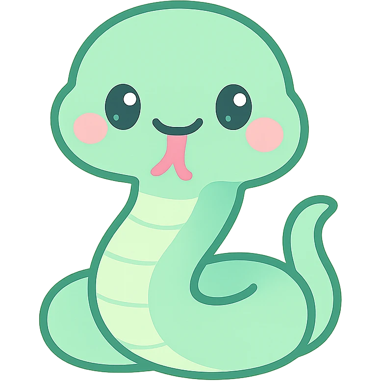 Green cobra emoji