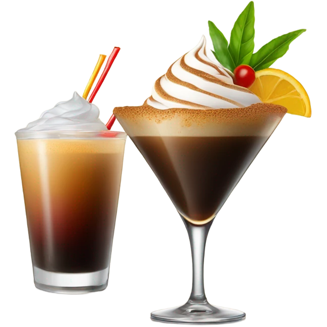 coffee and cocktails  emoji