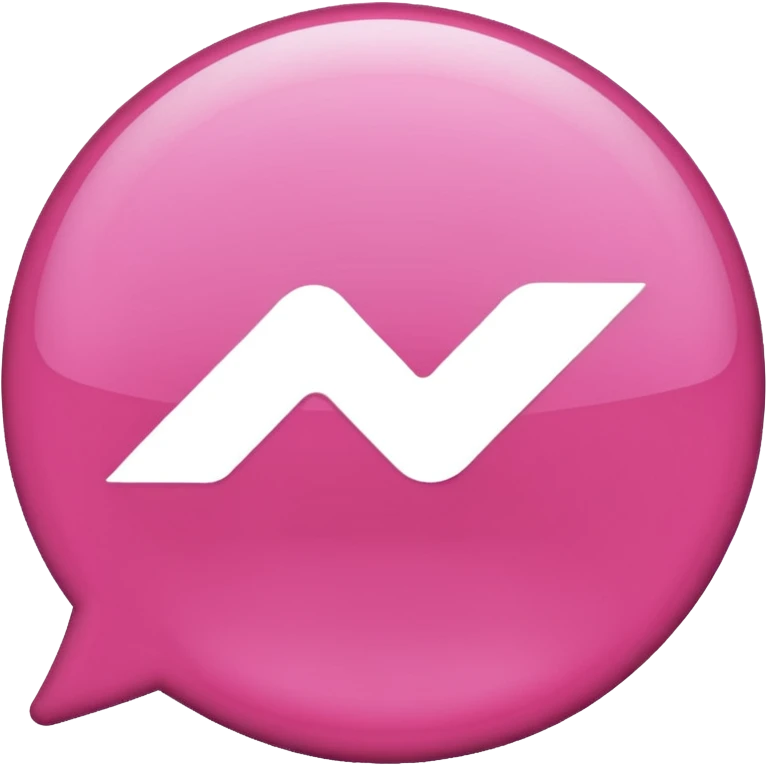 Pinkfacebook messenger  emoji