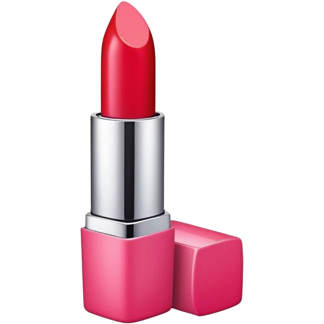 A lipstick in pink or red color emoji