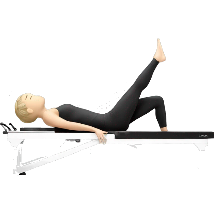Pilates reformer white classical  emoji