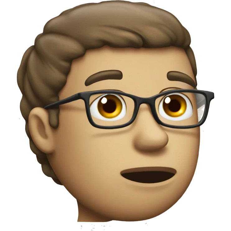 bored demotivated book worm young student emoji