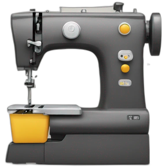 máquina de coser emoji