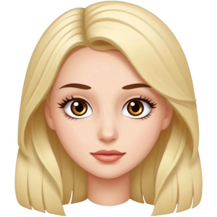 Lash extension girl  emoji