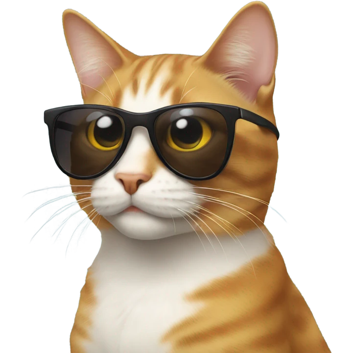 Cat with sunglasses emoji