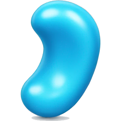 blue chewing gum emoji