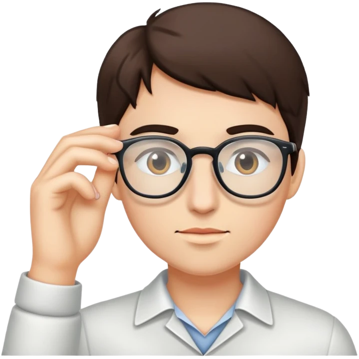 شخص يخلع نظارته emoji