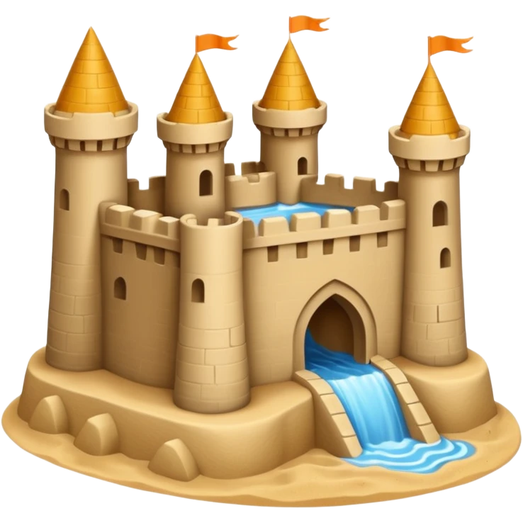 sand Moat castle emoji
