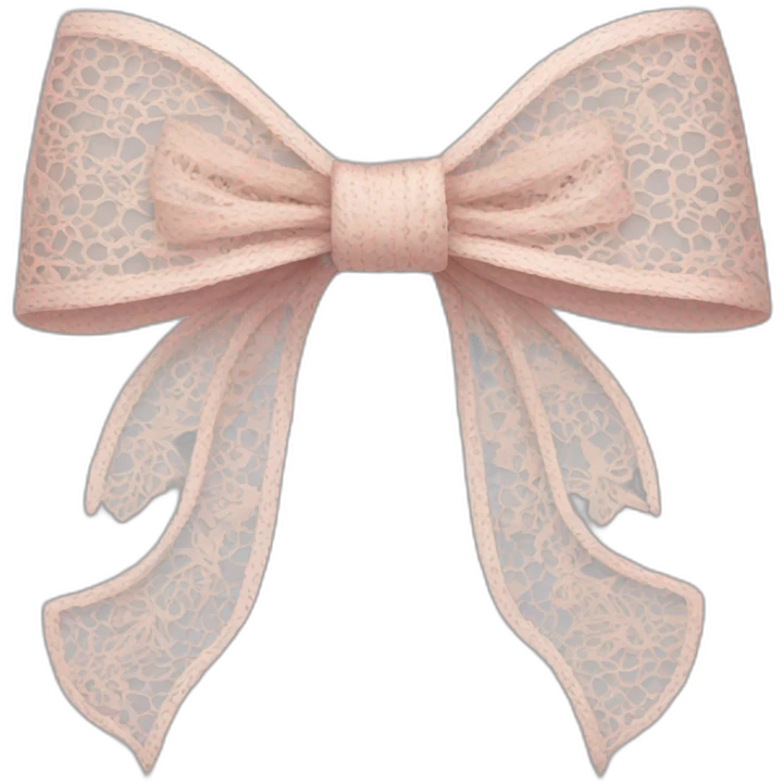 Lace bow emoji