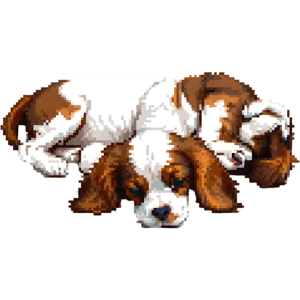 King Cavalier puppy sleeping emoji