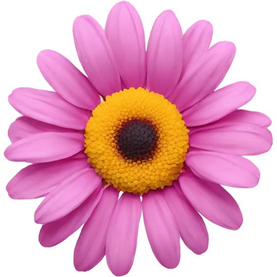 Pink daisy emoji