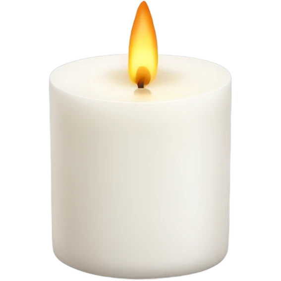 white scented candle emoji