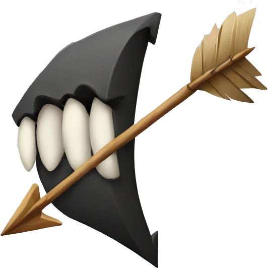 a scary arrow emoji