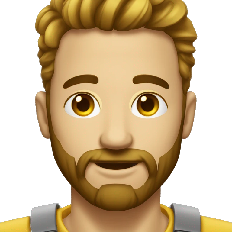 HOMBRE MESTIZO CON CADENA DORADA SIN BIGOTE NI BARBA emoji