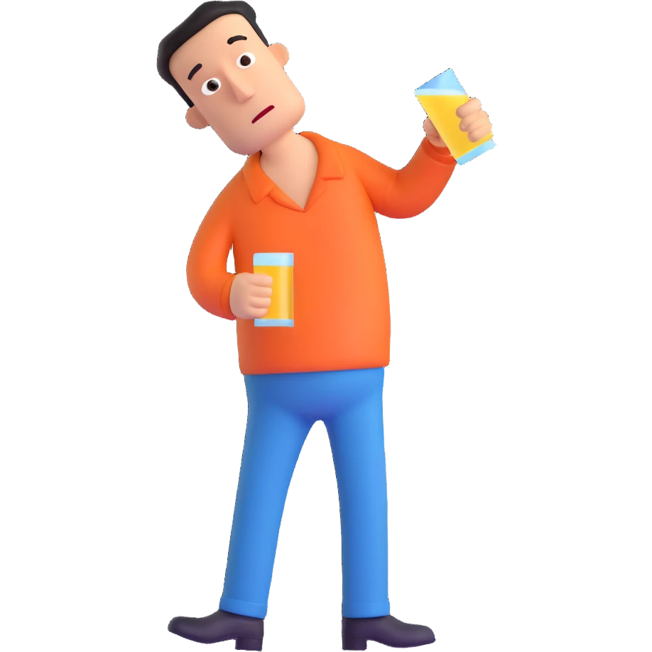 drunk man emoji