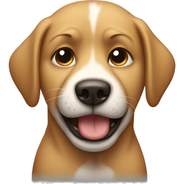 Crying dog emoji