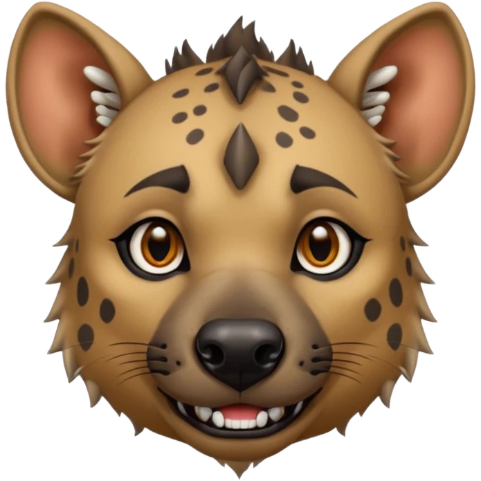 hyena with cheek piercings emoji