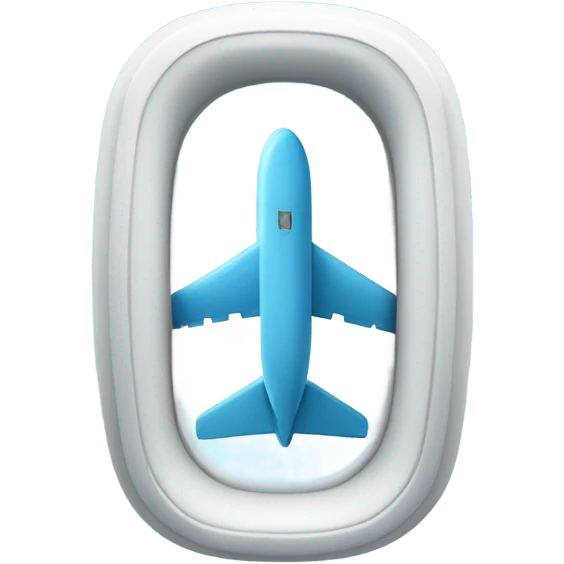 Light blue airplane window  emoji