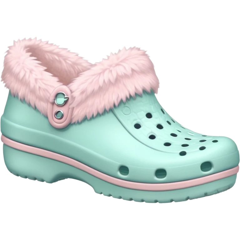 crocks winter edition in pastel color emoji