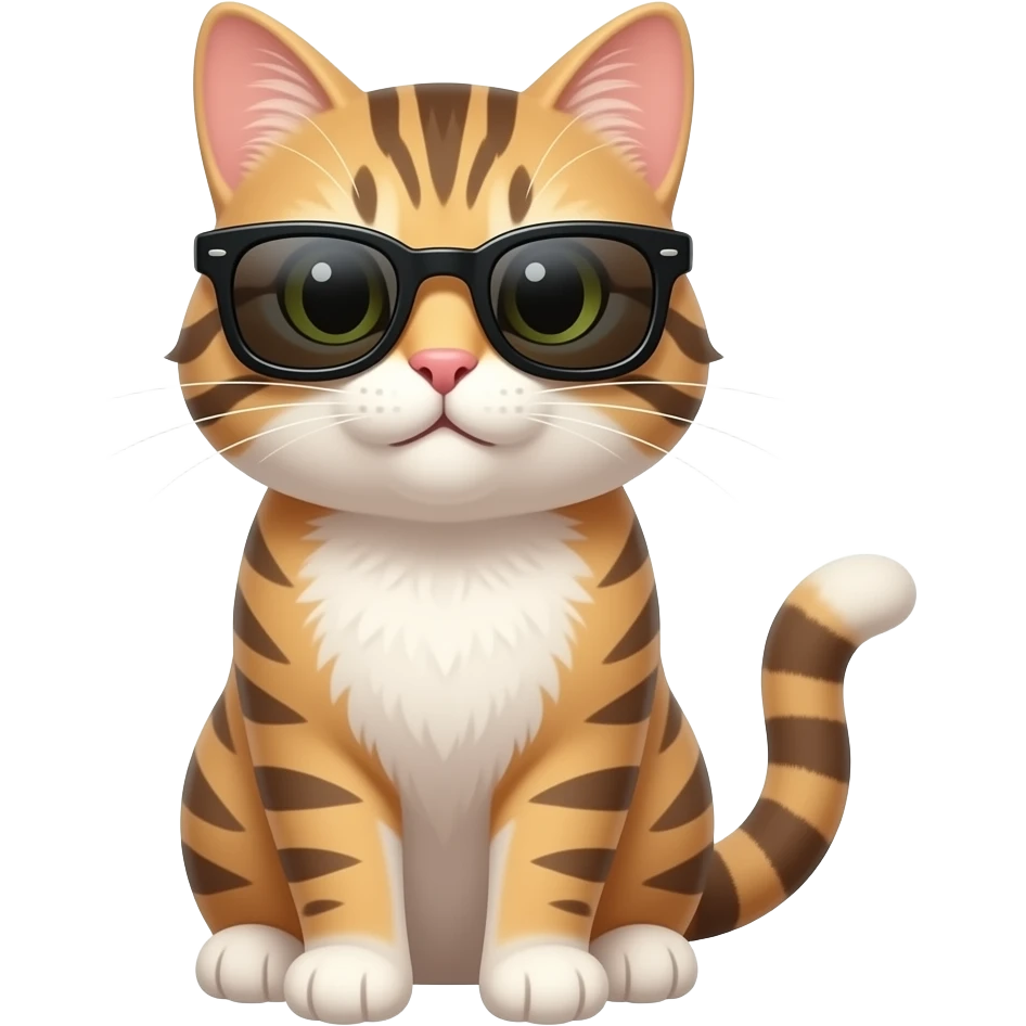 Cat wearing sunglasses emoji