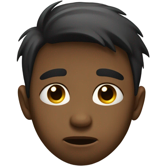 A sad boy emoji