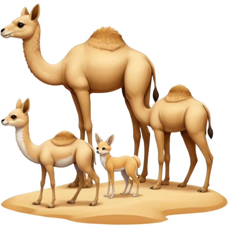 animals living in desert, emoji