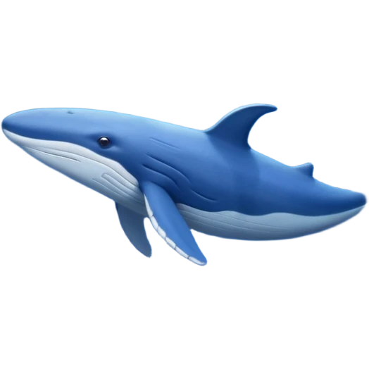 blue whale inside an underwater ravine emoji