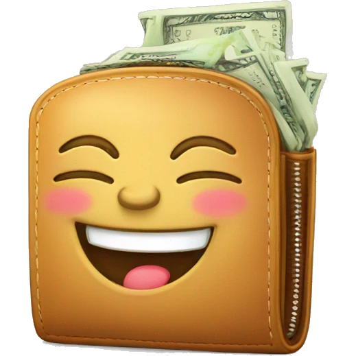 happy fat  money wallet emoji