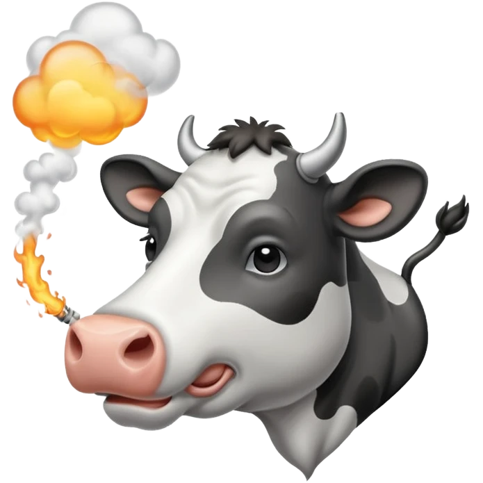 cow smoke weed emoji