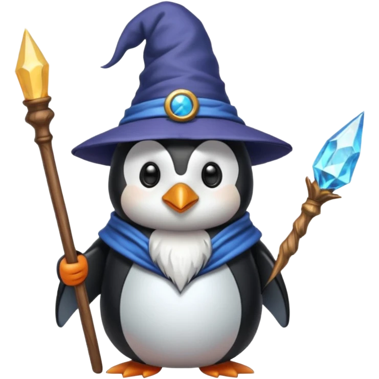 Penguin Wizard emoji