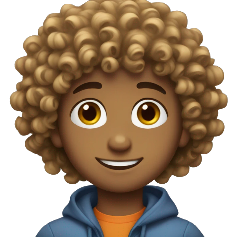 Armenian curly-haired boy emoji