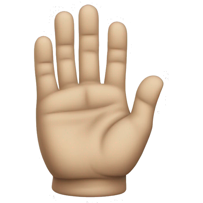 a hand like a pawn emoji