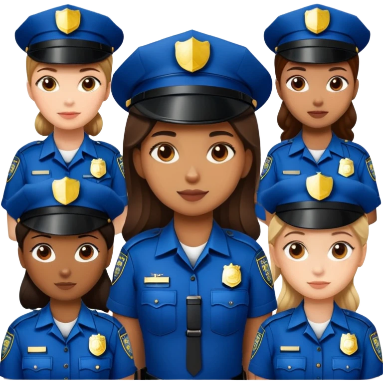 Girls police  emoji