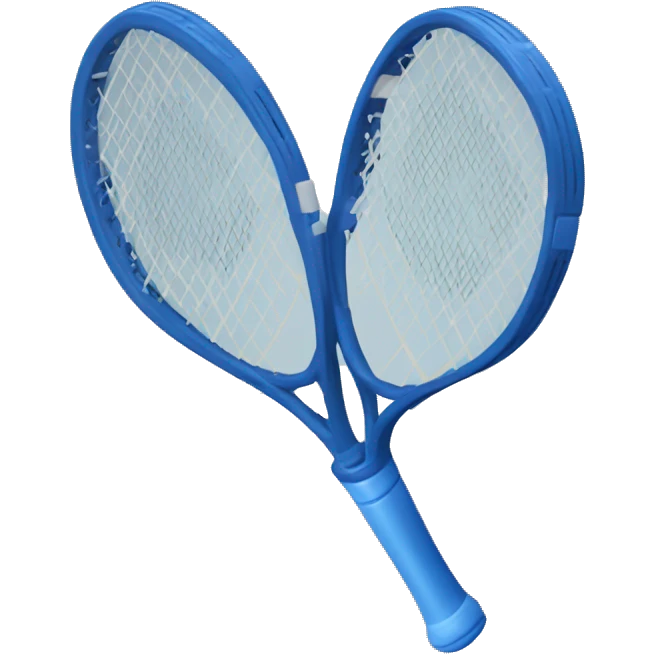 deep blue tennis bat emoji