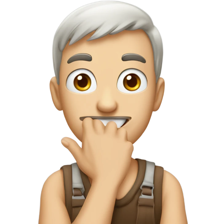 mischievous person, rubbing hands together ￼ emoji