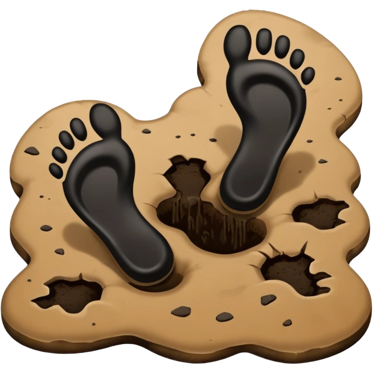 black footprints emoji