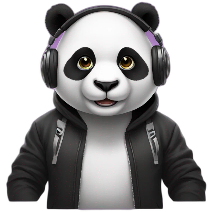 dj panda emoji