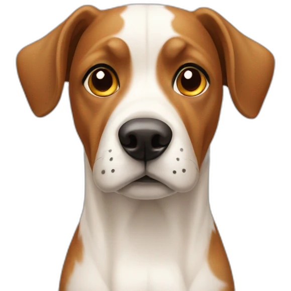 swiss dog without white and nose emoji